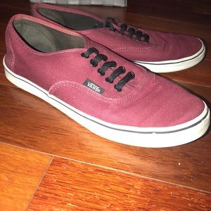 Authentic maroon vans